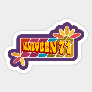 Nineteen71 Sticker